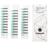 Полиры силиконовые Ensmart Pin Пуля (зел. сред.), 30шт. на пласт.ножке, (ENP 70-1), Kagayaki
