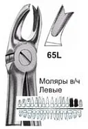 Щипцы №65L, Surgicon - для удаления моляров верхней челюсти левые