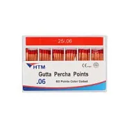 Штифты гуттаперчевые HTM .06, размер 25 (60 шт.), HTM Dent