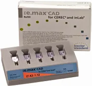 Блоки IPS e.max CAD for CEREC/inLab LT A2 i12 5 шт.