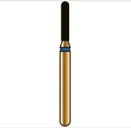 G880 цилиндрический со скругленным торцом, длина 6 мм, ISO 014, хвостовик FG ISO 313, зернистость 105, синее кольцо (5 шт.), Diatech - бор алмазный