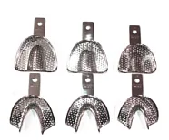 Ложки слепочные legrin, перфорированные, S, M, L - (6 шт.)