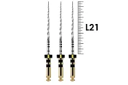 ProTaper Next 21мм X4 (3 шт), Dentsply Sirona - машинные файлы, NiTi, с переменной конусностью, стерильные, черные