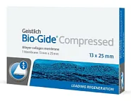 Bio-Gide Compressed 13x25 мм спресованная резорбируемая двухслойная барьерная мембрана повышенной плотности