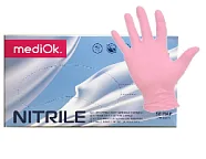 Перчатки нитриловые MediOk розовые XL 100 шт (50 пар)