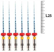 UltraFiles Blue (Heat Activation) 25мм .06 №20 (6 шт), Еврофайл - машинные файлы, никель-титан