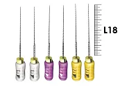 Profinder 18мм №10/17 Senseus (6 шт), Dentsply Sirona - ручные файлы, супергибкий расширитель корневого канала, силиконовая ручка, стерильный блистер, ассорти