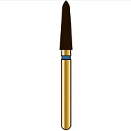 G878K торпедовидный с коническим торцом, длина 8 мм, ISO 021, хвостовик FG ISO 314, зернистость 150, черное кольцо (5 шт.), Diatech - бор алмазный