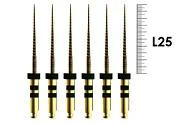 E-Flex Gold 25мм, .06, N40 (6 шт), Eighteeth - машинные файлы