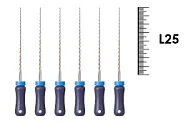K-Reamer 25мм №08 (6 шт), NIC - ручные файлы, каналорасширители