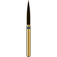 G863 пламевидный, длина 10 мм, ISO 014, хвостовик FG ISO 314, зернистость 40, красное кольцо (5 шт.), Diatech - бор алмазный