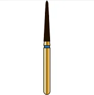 G879K торпедовидный с коническим торцом, длина 10 мм, ISO 016, хвостовик FG ISO 314, зернистость 105, синее кольцо (5 шт.), Diatech - бор алмазный