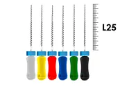 H-File ReadySteel 25мм №45-80 ассорти (6 шт), Dentsply Sirona - ручные файлы, каналорасширители, стерильный блистер
