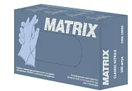 Перчатки медицинские диагностические нитриловые голубые Matrix Classic Nitrile (100шт) L