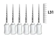 ProTaper Universal Hand use 31мм S2 (6 шт), Dentsply Sirona - ручные файлы, с прогрессирующей конусностью, белые