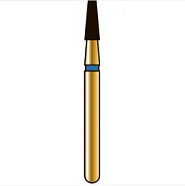 G845 конический с плоским концом, длина 4 мм, ISO 016, хвостовик FG ISO 314, зернистость 150, черное кольцо (5 шт.), Diatech - бор алмазный