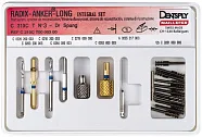 Radix Anker Long Integral Set №3 - комплект титановых штифтов. Набор: 12 штифтов, пенетрационный дриль, алмазная внутрикан.фреза, спиральный бор, калибратор, ключ, мандрель, лентуло Dentsply
