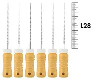 K-Reamers 28мм №50 (6 шт), Dentsply Sirona - ручные файлы, каналорасширители