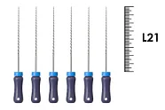 K-Reamer 21мм №08 (6 шт), Dentsply Sirona - ручные файлы, каналорасширители, нержавеющая сталь