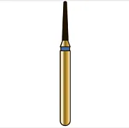 G855 конический с закругленным торцом, длина 6 мм, ISO 010, хвостовик FG ISO 314, зернистость 105, синее кольцо (5 шт.), Diatech - бор алмазный