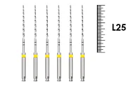 K-Reamer Torpan RA 25мм №20 (6 шт), Dentsply Sirona - машинные файлы, дрильборы, нержавеющая сталь