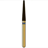 G856L конический с закругленным торцом удлиненный, длина 10 мм, ISO 018, хвостовик FG ISO 314, зернистость 40, красное кольцо (5 шт.), Diatech - бор алмазный