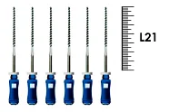 K-Flexofile ReadySteel 21мм №30 (6 шт), Dentsply Sirona - ручные файлы, каналорасширители, укороченный шаг, стерильный блистер