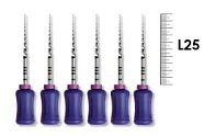 ProTaper Universal Hand use 25мм S1 (6 шт), Dentsply Sirona - ручные файлы, с прогрессирующей конусностью, фиолетовые