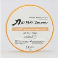 Katana Zirconia HTML Plus, цвет A2, толщина 14 мм, Kuraray Noritake - диск циркониевый