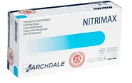 Перчатки нитриловые NitriMAX / Нитримакс (L, голубые) 50 пар Archdale