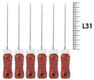 K-Reamer ReadySteel 31мм №55 (6 шт), Dentsply Sirona - ручные файлы, каналорасширители, в стерильном блистере