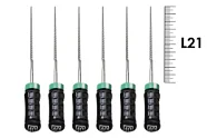 H-File Senseus 21мм №40 (6 шт), Dentsply Sirona - ручные файлы, каналорасширители, супергибкие, силиконовая ручка, стерильный блистер