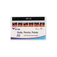 Штифты гуттаперчевые HTM .02, размер 40 (120 шт.), HTM Dent