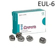 Коронки I CROWN Refill EUL-6 из нержавеющей стали детские (5 шт) Seil Global