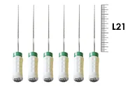 FlexoReamer Senseus 21мм №15 (6 шт), Dentsply Sirona - ручные файлы, гибкие, с эргономичной ручкой