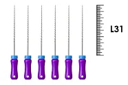 K-Reamer 31мм №10 (6 шт), Dentsply Sirona - ручные файлы, каналорасширители, нержавеющая сталь