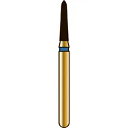 G877K торпедовидный с коническим торцом, длина 6 мм, ISO 014, хвостовик FG ISO 314, зернистость 105, синее кольцо (5 шт.), Diatech - бор алмазный