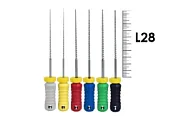 K-Files Pro-Endo 28мм №45-80 (6 шт), VDW - ручные файлы, каналорасширители, ассорти