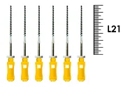 K-Flexofile ReadySteel 21мм №20 (6 шт), Dentsply Sirona - ручные файлы, каналорасширители, укороченный шаг, стерильный блистер