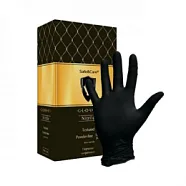 Перчатки Safe&Care нитриловые черные /100шт (S)
