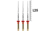 ProTaper Next 25мм X2 (3 шт), Dentsply Sirona - машинные файлы, NiTi, с переменной конусностью, стерильные, красные