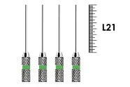 Finger Plugger 21мм №1 (4 шт), Dentsply Sirona - уплотнитель гуттаперчи для вертикальной конденсации, ручной, нержавеющая сталь