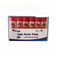 Штифты гуттаперчевые HTM .04, размер 25 (60 шт.), HTM Dent - высокоточные