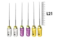 Profinder 21мм №10/17 Senseus (6 шт), Dentsply Sirona - ручные файлы, супергибкий расширитель корневого канала, силиконовая ручка, стерильный блистер, ассорти