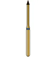G873 остроконечный конический, длина 2 мм, ISO 014, хвостовик FG ISO 314, зернистость 105, синее кольцо (5 шт.), Diatech - бор алмазный