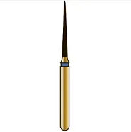 G859 игловидный (пика), длина 10 мм, ISO 010, хвостовик FG ISO 314, зернистость 105, синее кольцо (5 шт.), Diatech - бор алмазный