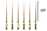 ProTaper Gold 21мм S2 (6 шт), Dentsply Sirona - машинные файлы, стерильные, белые