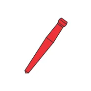 Штифты Uniclip 0,8mm #308 (крас.) 100шт.