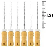 K-Reamer ReadySteel 21мм №100 (6 шт), Dentsply Sirona - ручные файлы, каналорасширители, в стерильном блистере
