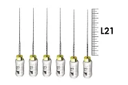 Profinder 21мм №013 Senseus (6 шт), Dentsply Sirona - ручные файлы, супергибкий расширитель корневого канала, силиконовая ручка, стерильный блистер